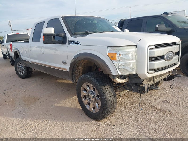 2015 Ford F-350 Lariat White vin: 1FT8W3BT2FEC70482