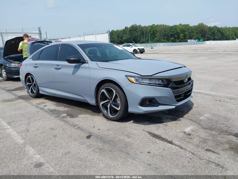 2021 Honda Accord Sport Gray vin: 1HGCV2F31MA002661