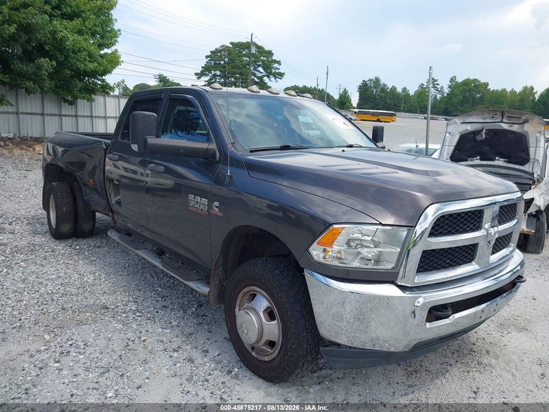 2018 Ram 3500 Tradesman  4x4 8' Box Gray vin: 3C63RRGL1JG220775