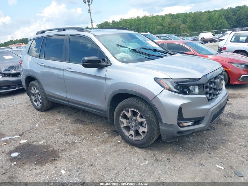 2022 Honda Passport Awd Trailsport Silver vin: 5FNYF8H66NB023719
