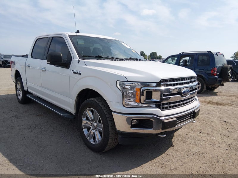 2019 Ford F-150 Xlt White vin: 1FTEW1E5XKFD49892