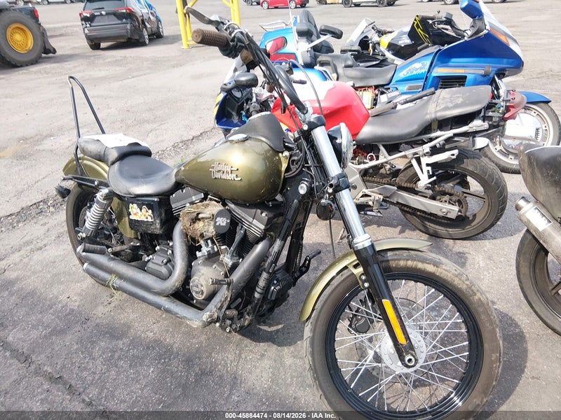 2016 Harley-davidson Fxdb Dyna Street Bob Зеленый vin: 1HD1GXM14GC326368