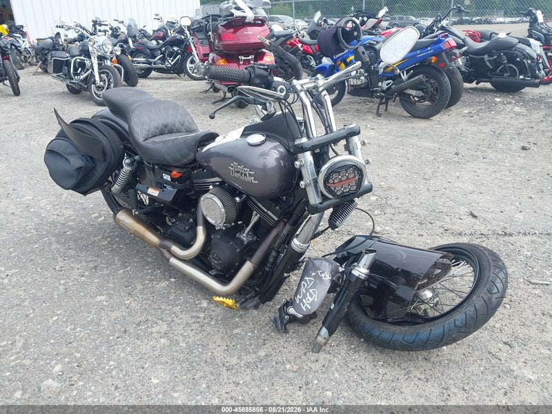 2016 Harley-davidson Fxdb Dyna Street Bob Серый vin: 1HD1GXM16GC327960