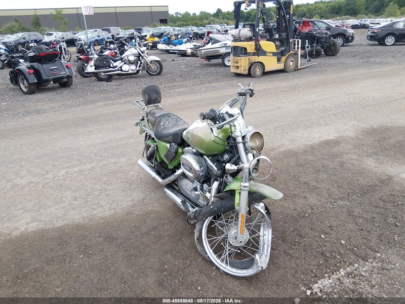 2009 Harley-davidson Xl1200 C Green vin: 1HD1CT31X9K408863