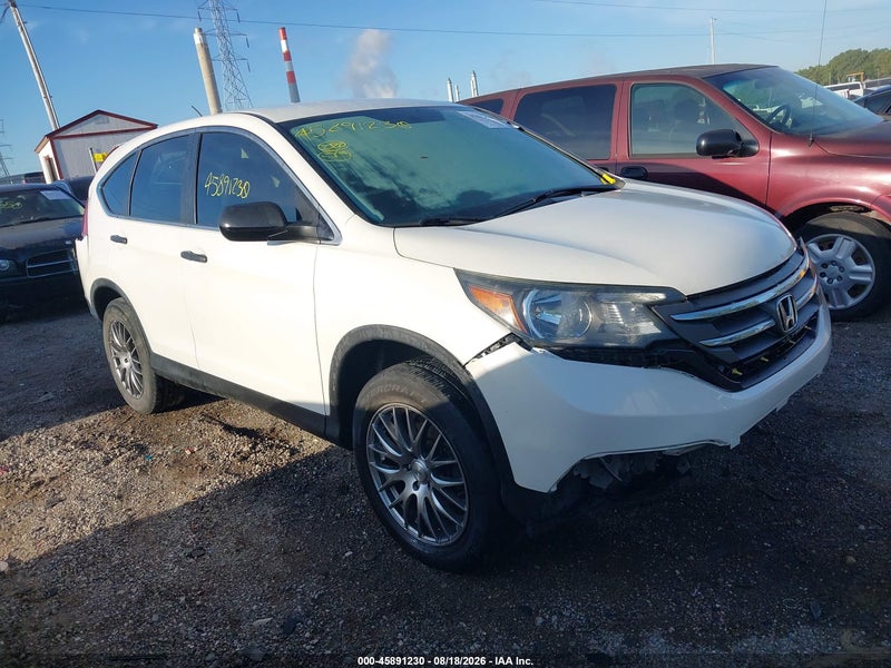 2014 Honda Cr-v Lx White vin: 5J6RM4H31EL081043