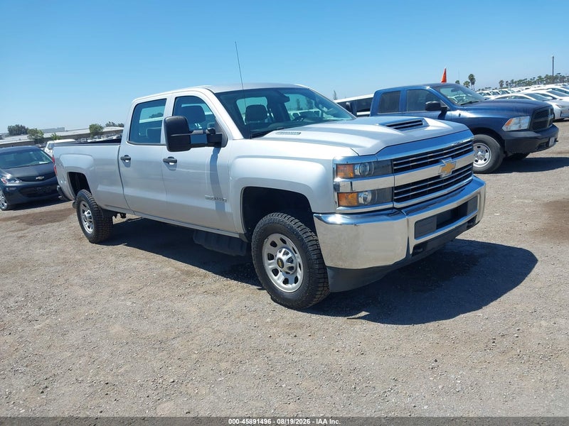 2018 Chevrolet Silverado 3500hd Wt Silver vin: 1GC4KYCY8JF257188