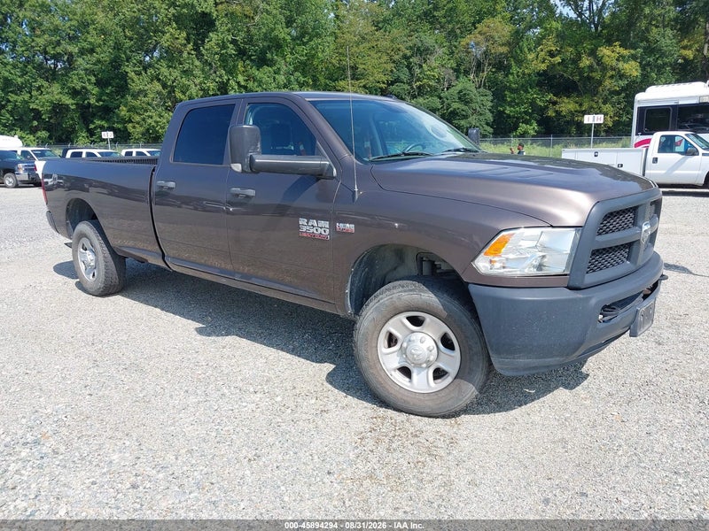 2018 Ram 3500 Tradesman  4x4 8' Box Brown vin: 3C63R3GT4JG318552