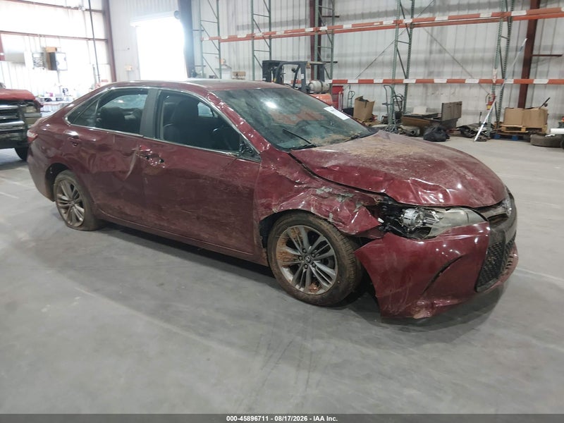 2016 Toyota Camry Se Red vin: 4T1BF1FK7GU572784
