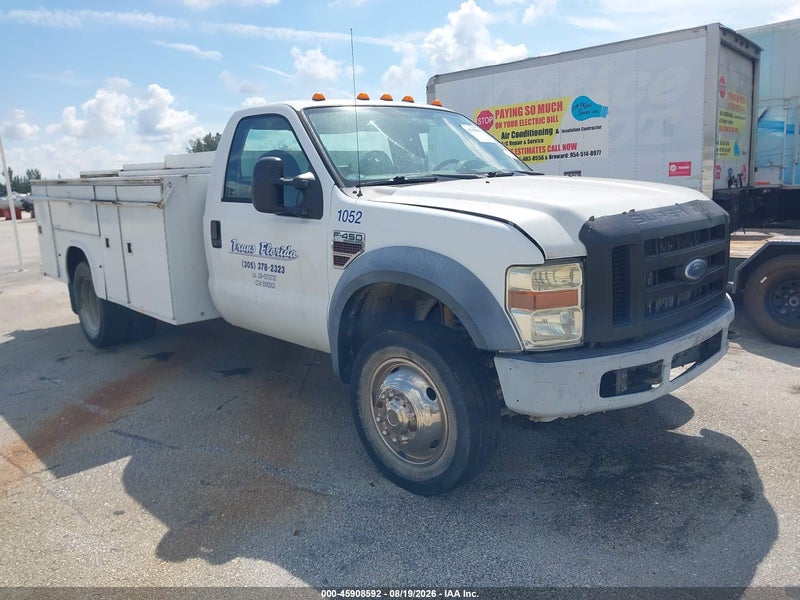 2008 Ford Super Duty F-450 Drw Xl/xlt Белый vin: 1FDXF46RX8EA86941