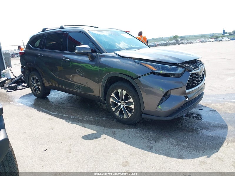 2021 Toyota Highlander Xle Gray vin: 5TDHZRBH8MS159254