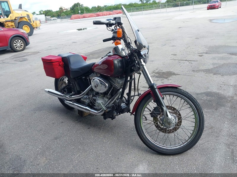 2000 Harley-davidson Fxst   Burgundy vin: 1HD1BHY10YY016575