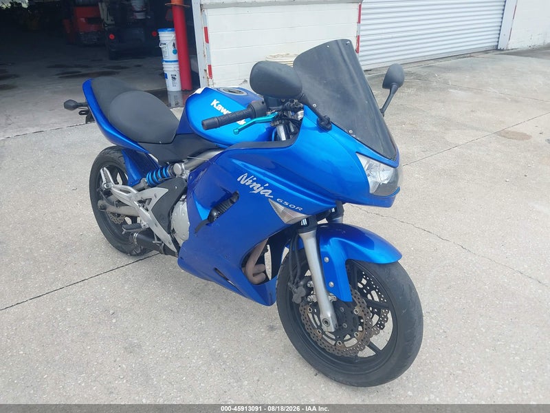 2007 Kawasaki Ex650 A Blue vin: JKAEXEA1X7A019207