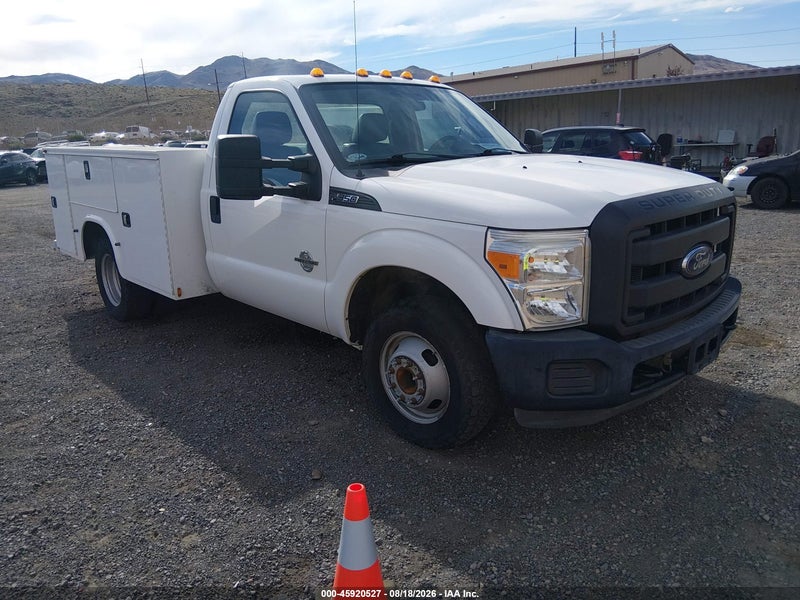 2015 Ford F-350 Chassis Xl White vin: 1FDRF3GT2FEA14738