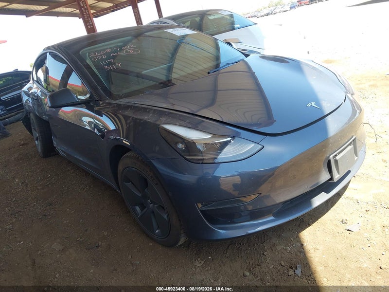 2022 Tesla Model 3 Rear-wheel Drive Gray vin: 5YJ3E1EA4NF373119