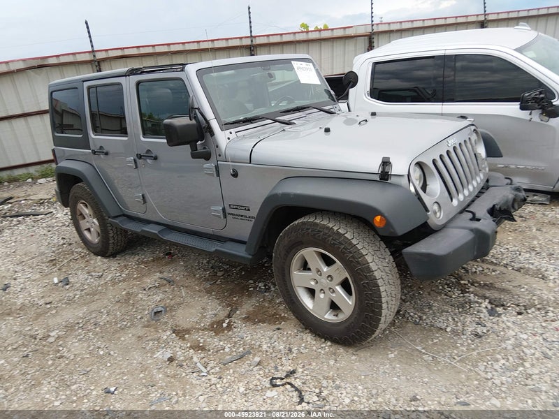 2016 Jeep Wrangler Unlimited Sport Серый vin: 1C4BJWDG9GL139892