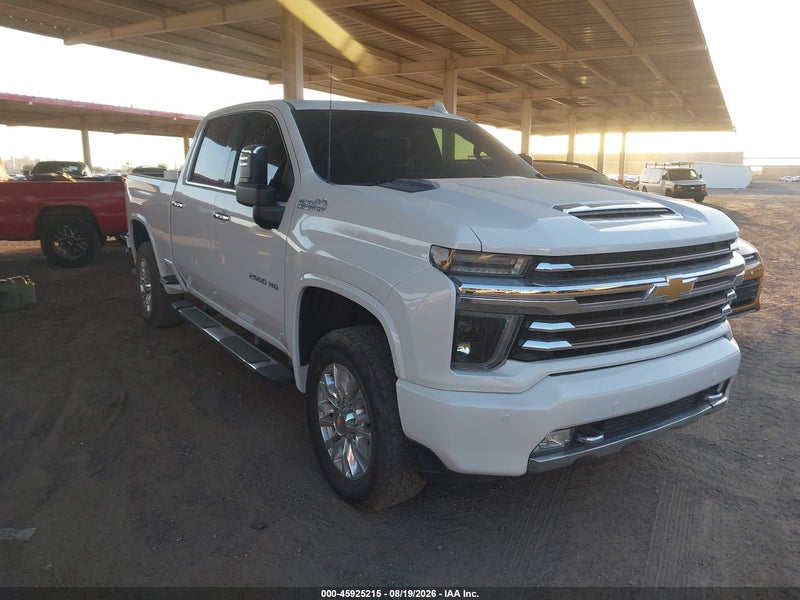 2023 Chevrolet Silverado 2500hd 4wd  Standard Bed High Country White vin: 1GC4YRE73PF104459