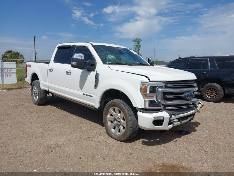 2020 Ford F-250 Platinum White vin: 1FT8W2BT4LEE17990