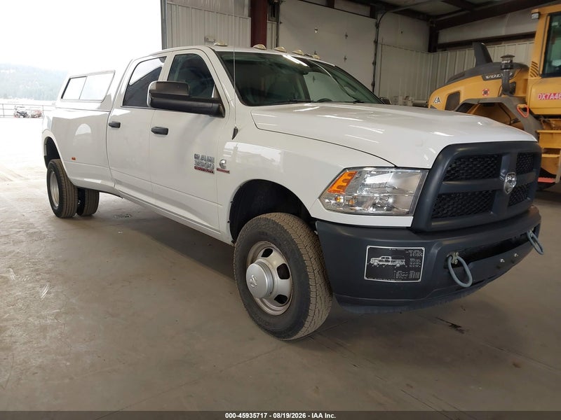 2017 Ram 3500 Tradesman  4x4 8' Box White vin: 3C63RRGL5HG711232