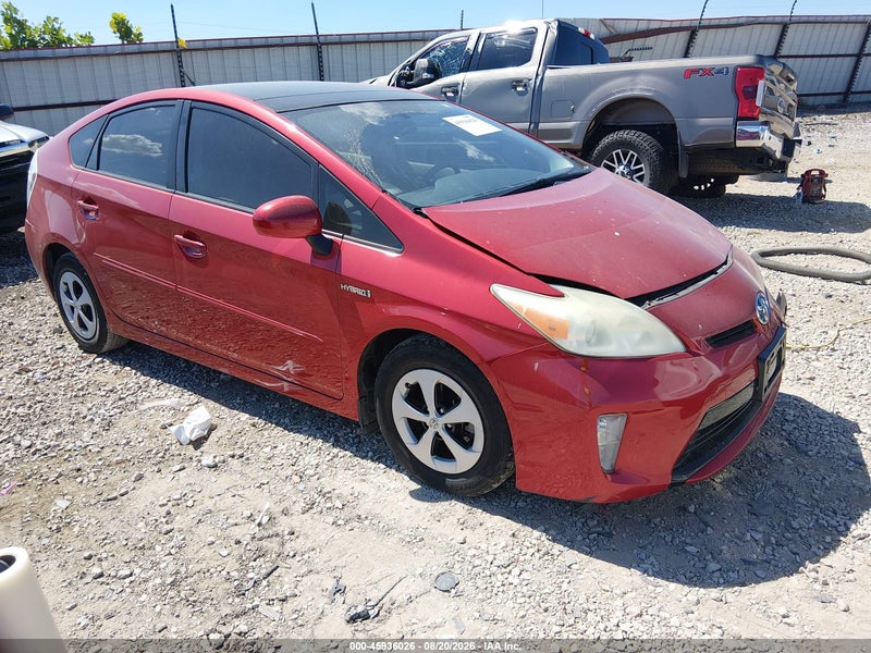 2012 Toyota Prius Three Red vin: JTDKN3DU1C1490925