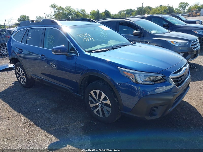 2022 Subaru Outback Premium Blue vin: 4S4BTADC6N3214390
