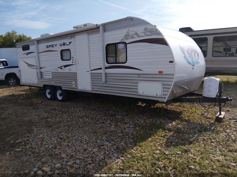 2012 Forest River Grey Wolf Travel Trailer   White vin: 4X4TCKD27CK014265