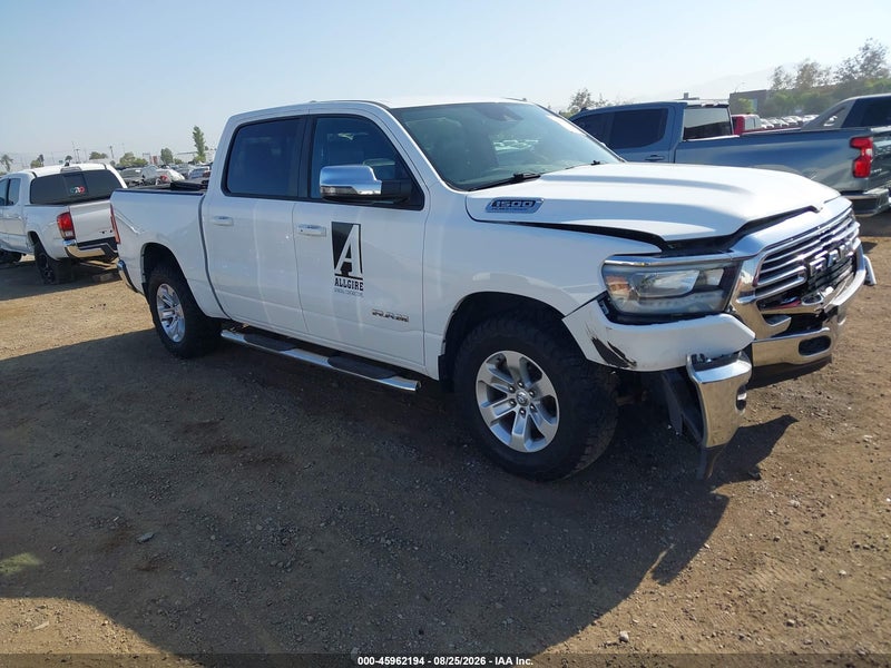 2023 Ram 1500 Laramie  4x4 5'7 Box White vin: 1C6SRFJT1PN521307