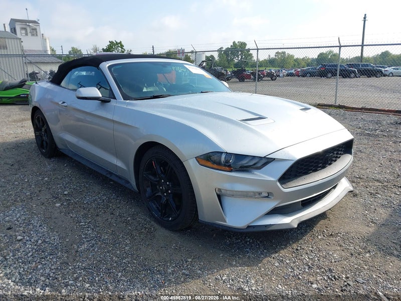 2018 Ford Mustang Ecoboost Premium Silver vin: 1FATP8UH2J5124143
