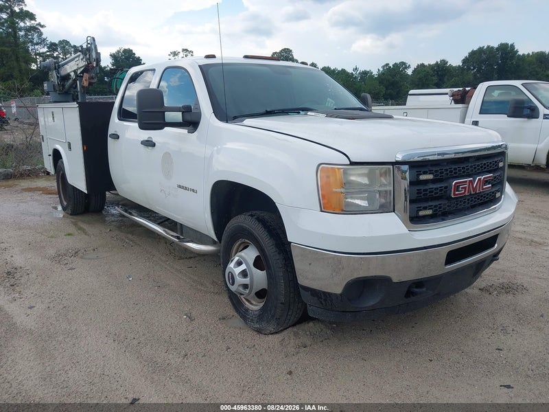 2012 Gmc Sierra 3500hd Work Truck White vin: 1GT422C8XCF227321
