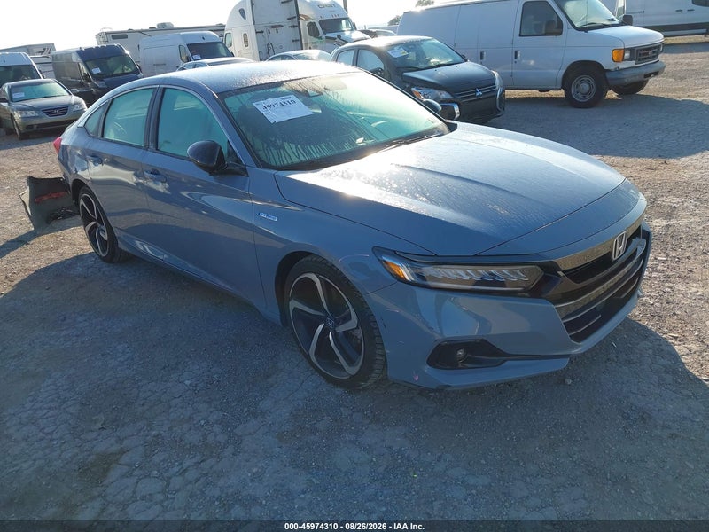 2022 Honda Accord Hybrid Sport Gray vin: 1HGCV3F26NA045004