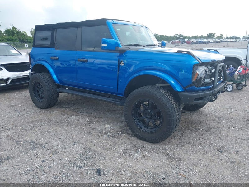 2023 Ford Bronco Outer Banks Blue vin: 1FMEE5BP7PLA99015