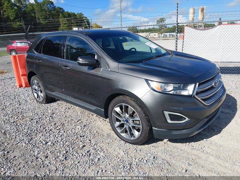 2015 Ford Edge Titanium Gray vin: 2FMTK4K91FBC24133