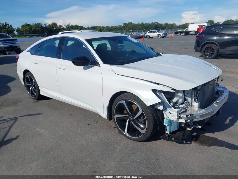2022 Honda Accord Sport White vin: 1HGCV1F36NA119096