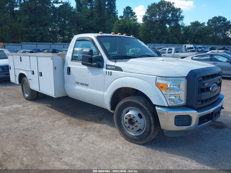 2016 Ford F-350 Chassis Xl White vin: 1FDRF3G66GEC41460