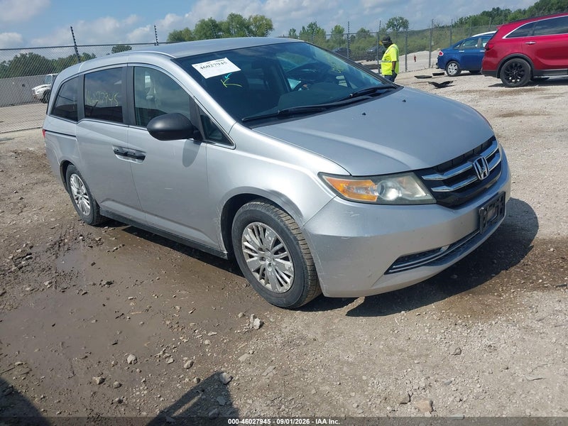 2014 Honda Odyssey Lx Silver vin: 5FNRL5H29EB056948