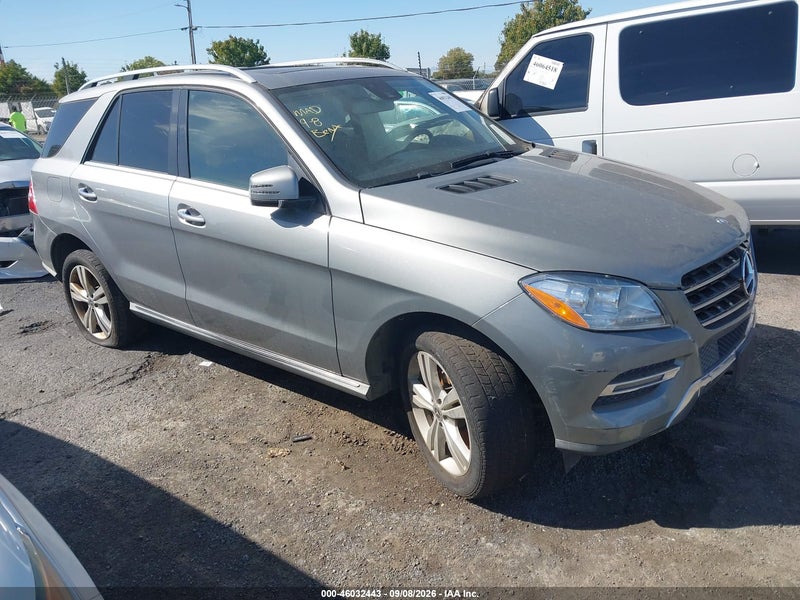 2014 Mercedes-benz Ml 350 4matic Gray vin: 4JGDA5HB5EA415670