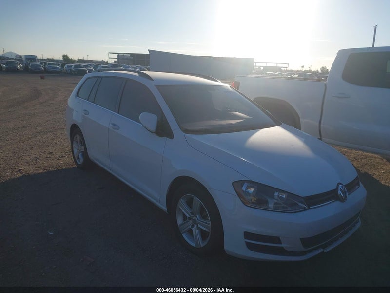 2015 Volkswagen Golf Sportwagen Tdi S 4-door Белый vin: 3VWCA7AU1FM517377