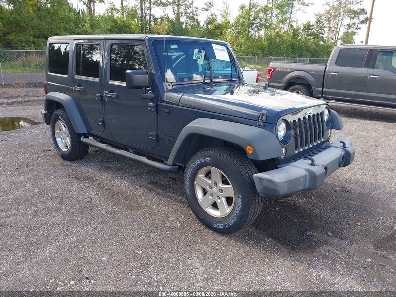 2016 Jeep Wrangler Unlimited Sport Gray vin: 1C4BJWDG3GL258425