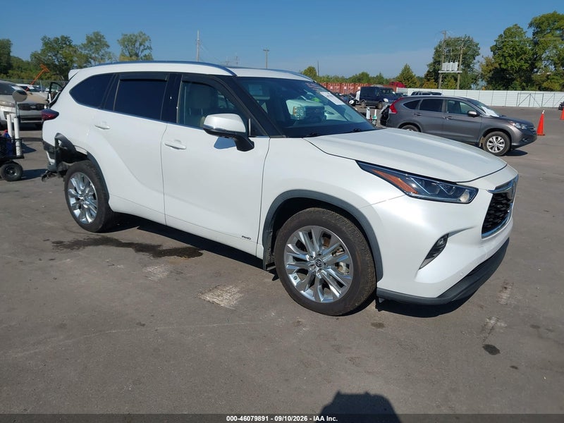 2022 Toyota Highlander Hybrid Limited Белый vin: 5TDXBRCH5NS556940