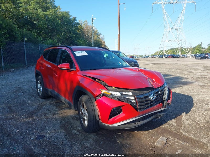 2022 Hyundai Tucson Sel Red vin: 5NMJBCAE0NH094883