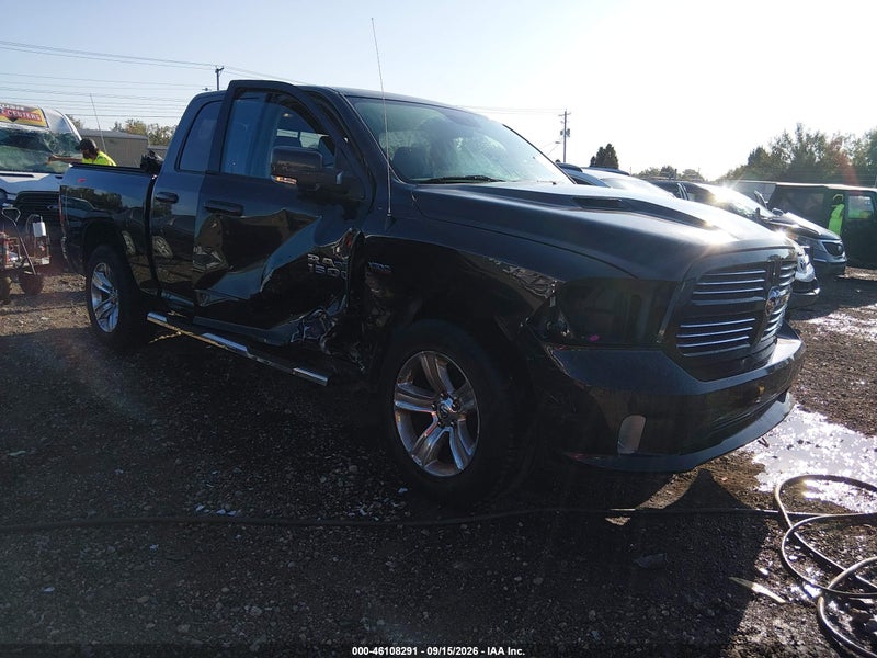 2017 Ram 1500 Sport  4x4 5'7 Box Black vin: 1C6RR7MTXHS743783