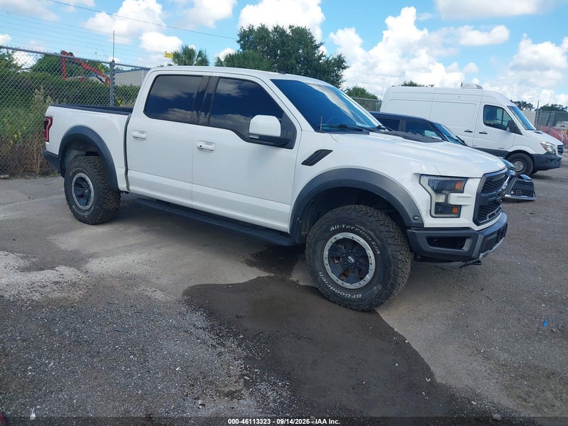 2018 Ford F-150 Raptor White vin: 1FTFW1RG8JFA84047