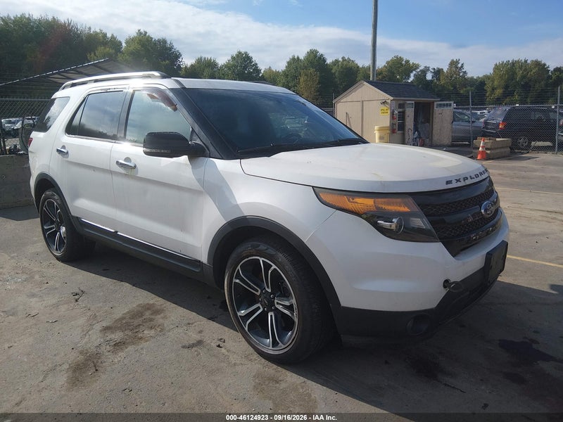 2013 Ford Explorer Sport White vin: 1FM5K8GT9DGC76104