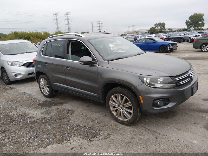2014 Volkswagen Tiguan Sel Gray vin: WVGBV3AX3EW573319