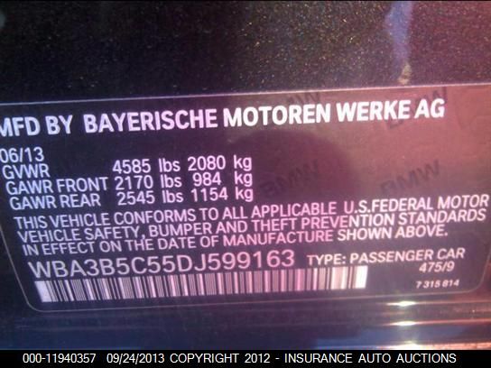 2013 BMW 328XI SULEV WBA3B5C55DJ599163