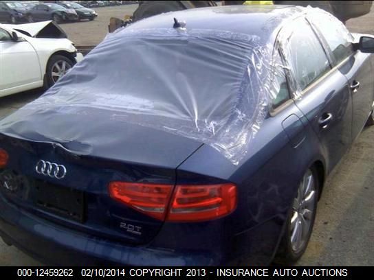 2013 AUDI A4 2.0T QUA PREMIUM WAUBFAFL0DN044097