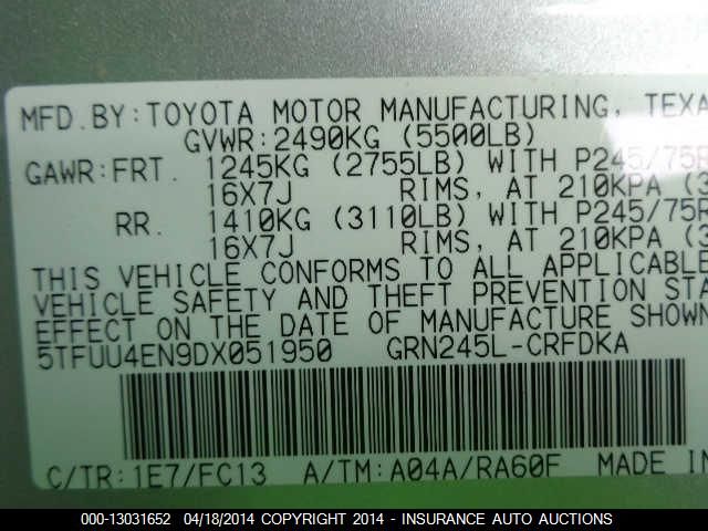 2013 TOYOTA TACOMA ACCESS CAB 5TFUU4EN9DX051950