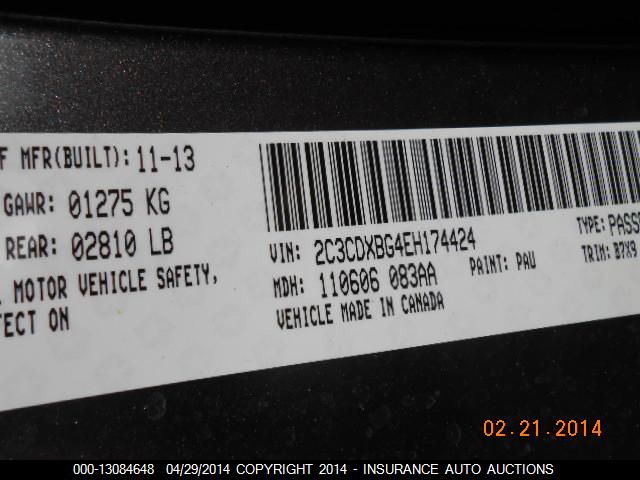 2014 DODGE CHARGER 2C3CDXBG4EH174424