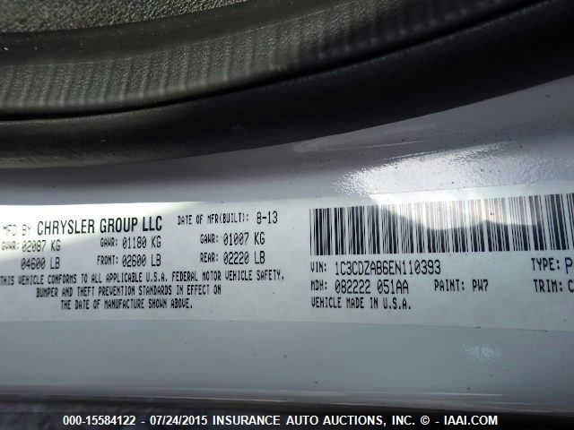 2014 DODGE AVENGER SE 1C3CDZAB6EN110393