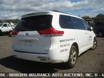2013 TOYOTA SIENNA LE 5TDKK3DC3DS319162