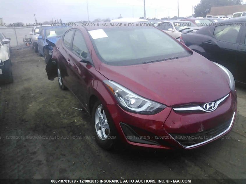 2015 HYUNDAI ELANTRA SE/SPORT/LIMITED 5NPDH4AE5FH599498